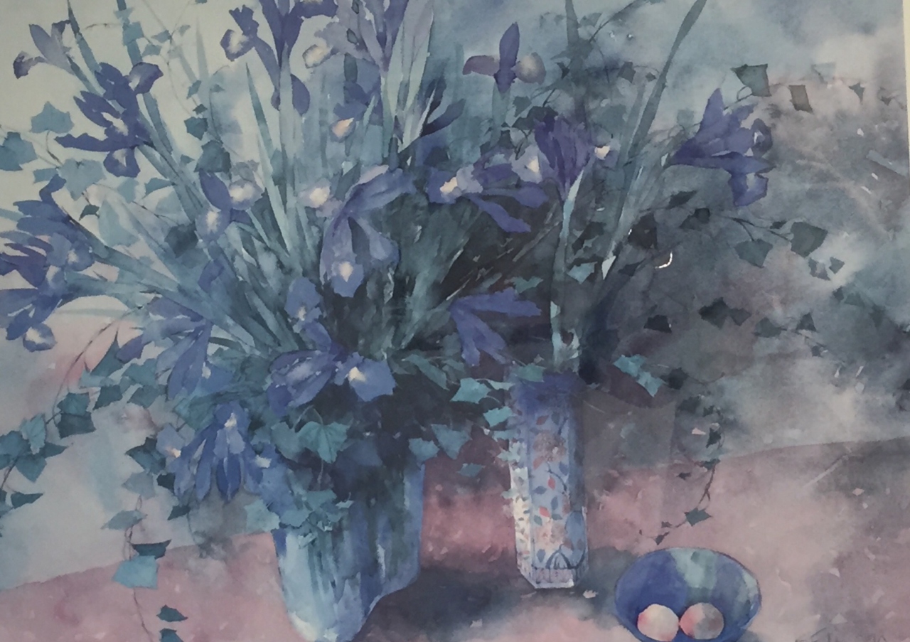 Picture of Still Life: Irises by Shirley Felts