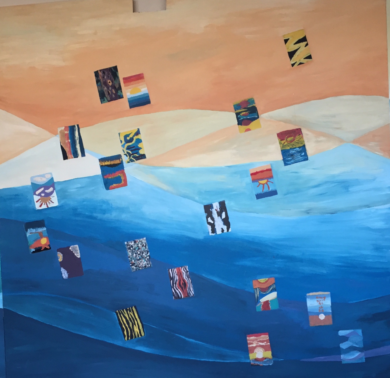 Picture of Earth, Sea and Sky Mural 14/32 by Students of West Fife High Schools