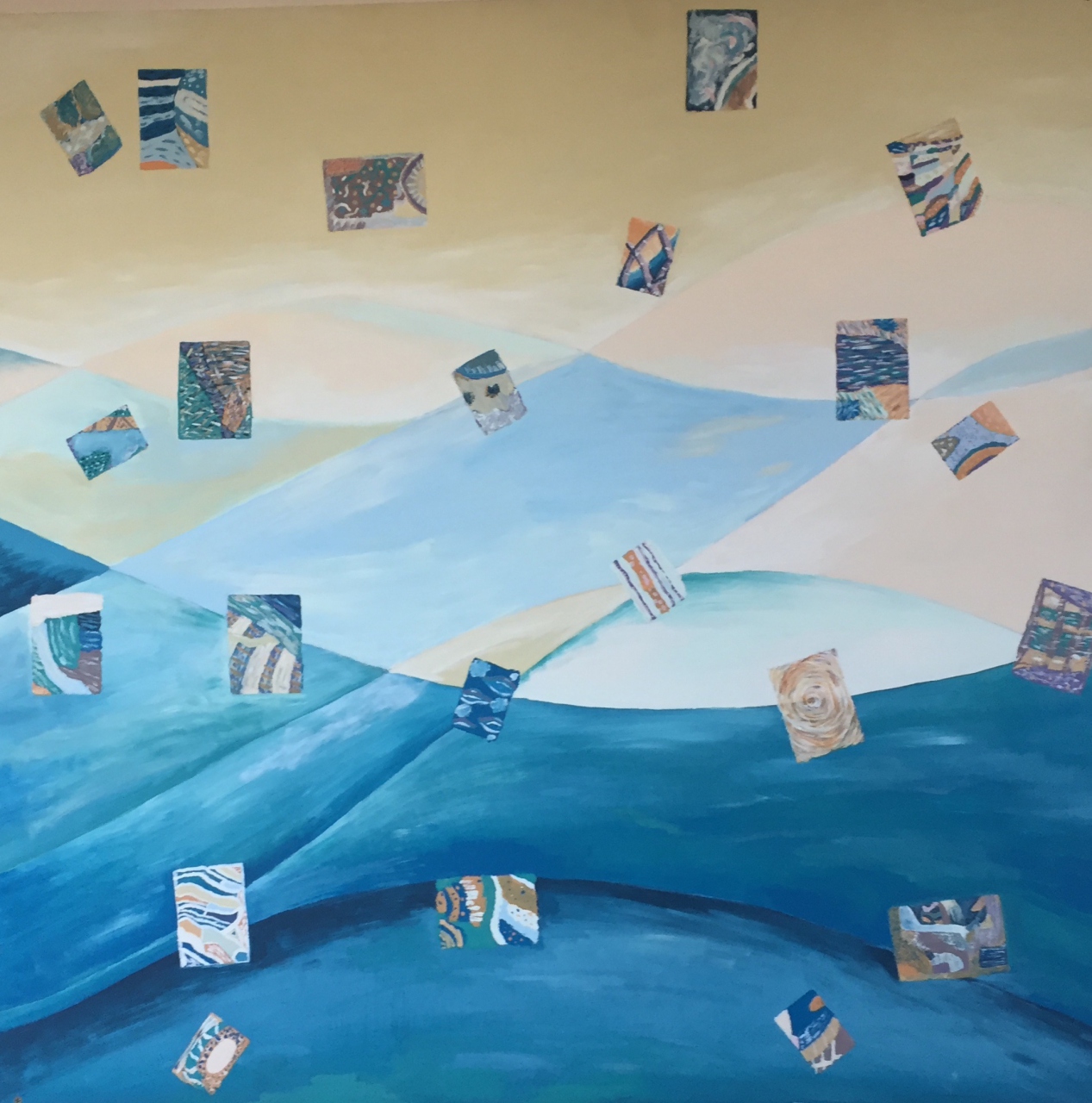 Picture of Earth, Sea and Sky Mural 13/32 by Students of West Fife High Schools