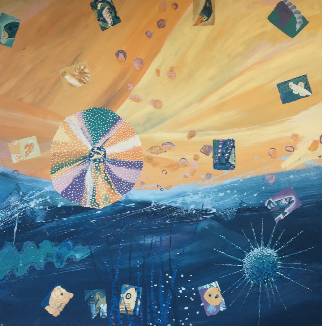 Picture of Earth, Sea and Sky Mural 17/32 by Students of West Fife High Schools