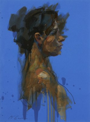 Picture of Anna on Blue by Alan McGowan