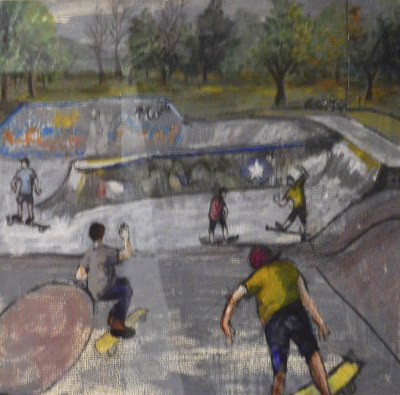 Picture of Kinross Skate Park by Mary Nobbs