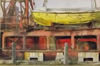 Picture of River Boat by Anne Fairbairn