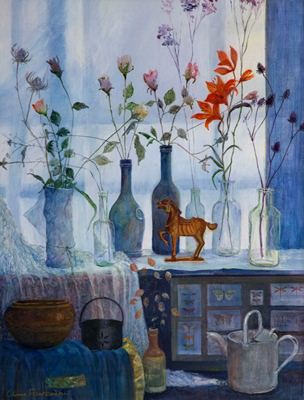 Picture of Still Life at Studio Window by Anne Fairbairn