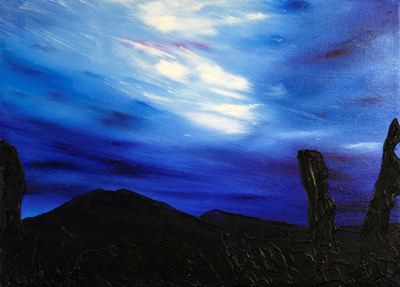 Picture of 1st Light, Lundin Links with Largo Law by Cherie Sullivan