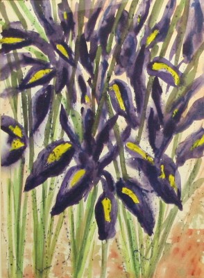 Picture of Purple Irises by Jennifer Reid