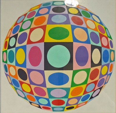 Picture of Colourful Graphic Sphere* by Victor Vasarely