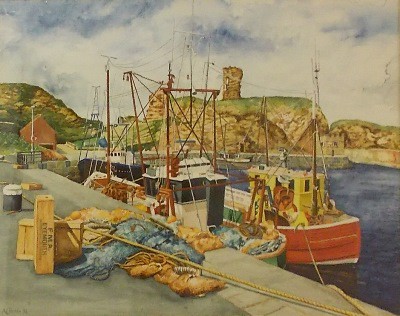 Picture of Harbour Scene by AC Faulds