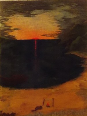 Picture of Beach Sunset by Artist Unknown