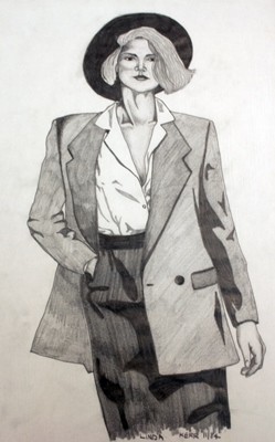 Picture of Lady with White Shirt by Linda Kerr