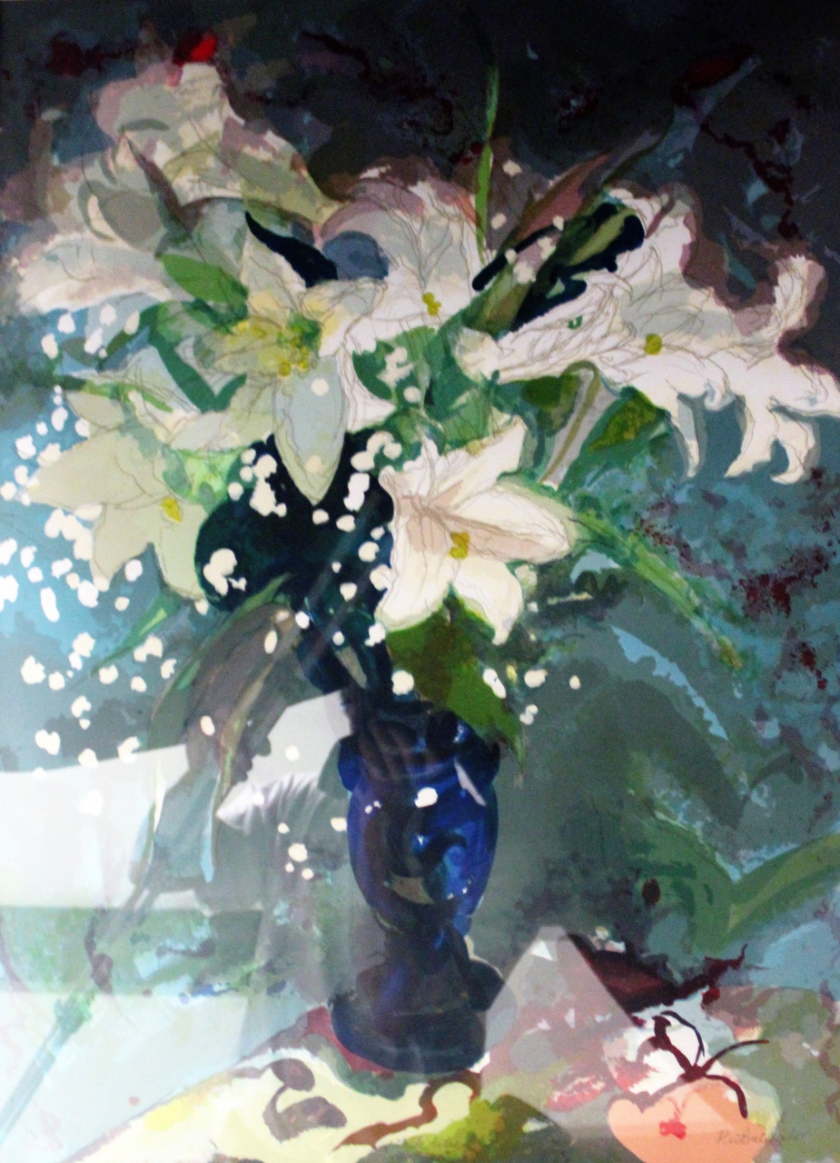 Picture of White Lilies by Robert W. Batchelor