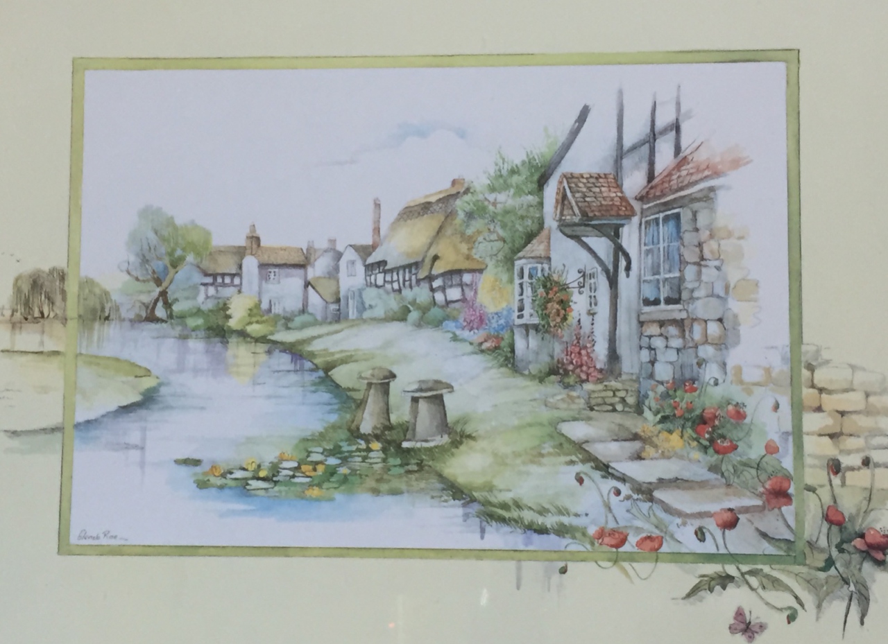 Picture of Cottage by the  River by Glenda Rae