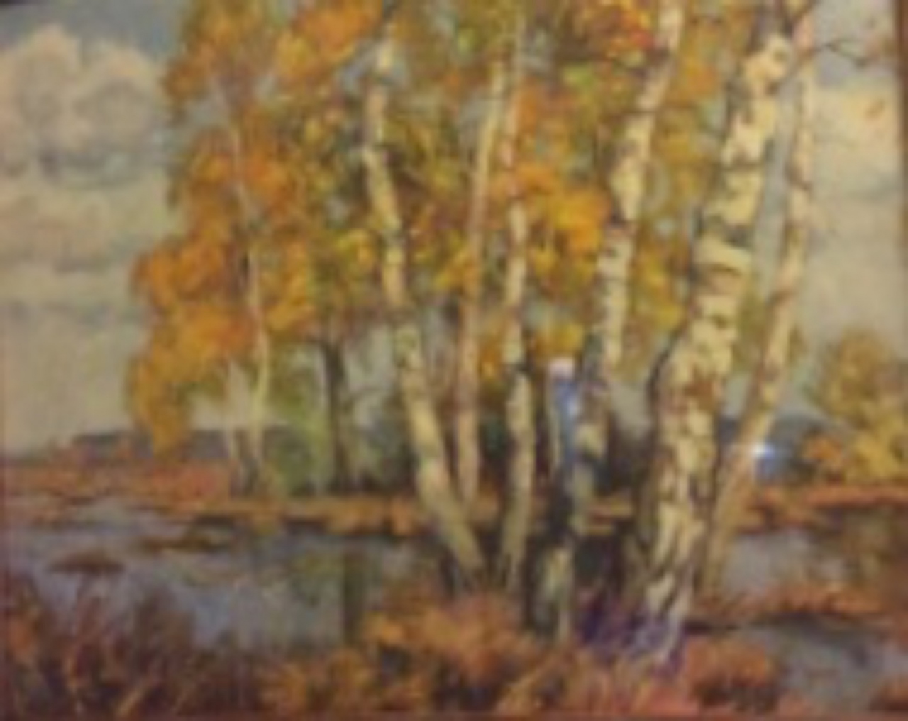 Picture of Autumn Trees by Artist Unknown