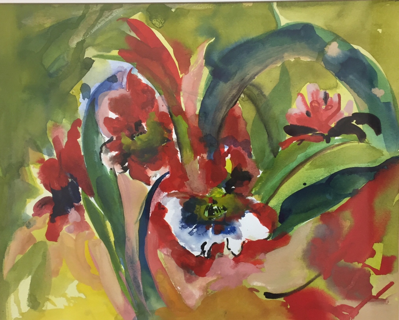 Picture of Red Flowers by Katie Brown