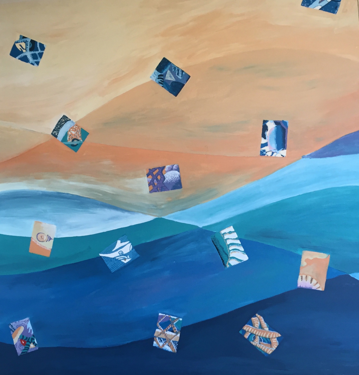 Picture of Earth, Sea and Sky Mural 15/32 by Students of West Fife High Schools