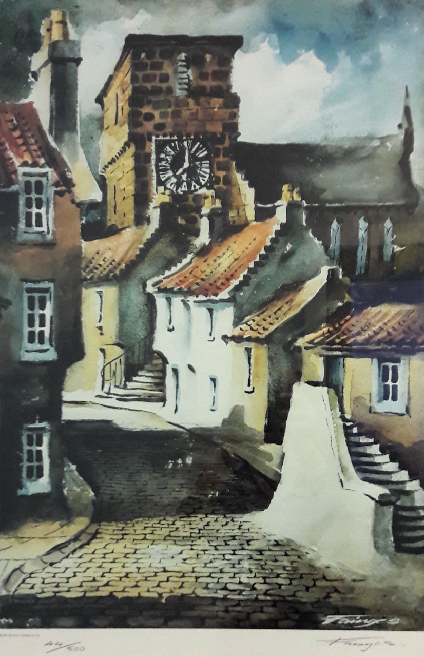 Picture of Kirk Wynd, Kirkcaldy by J. Fainges Gourlay