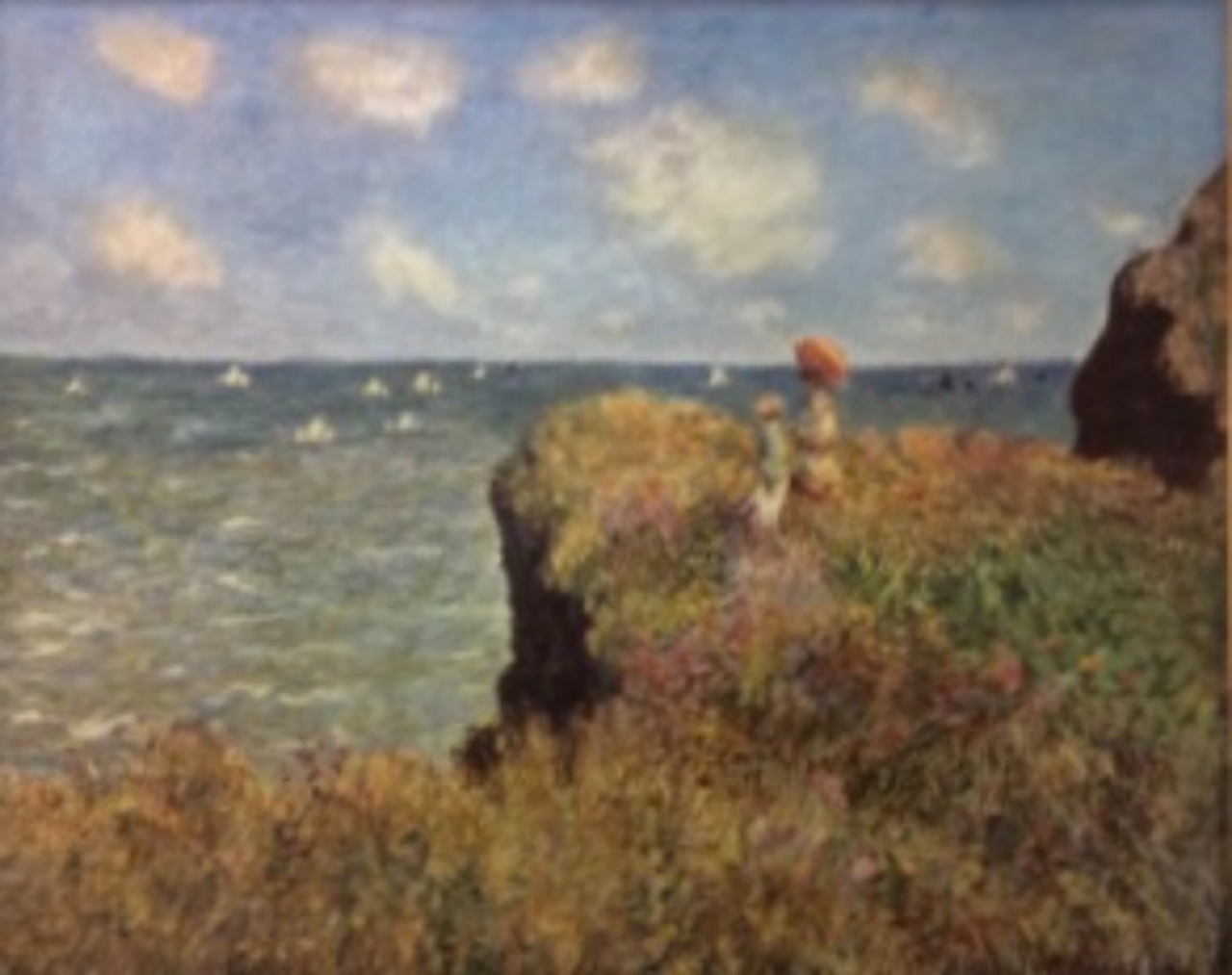 Picture of Cliff Walk by Claude Monet