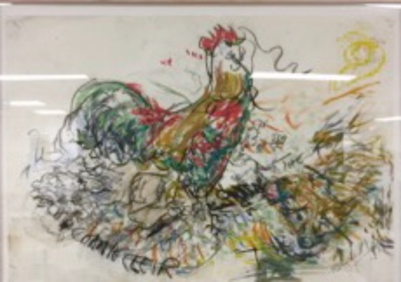 Picture of Cockerel and Fox by Maureen Sangster