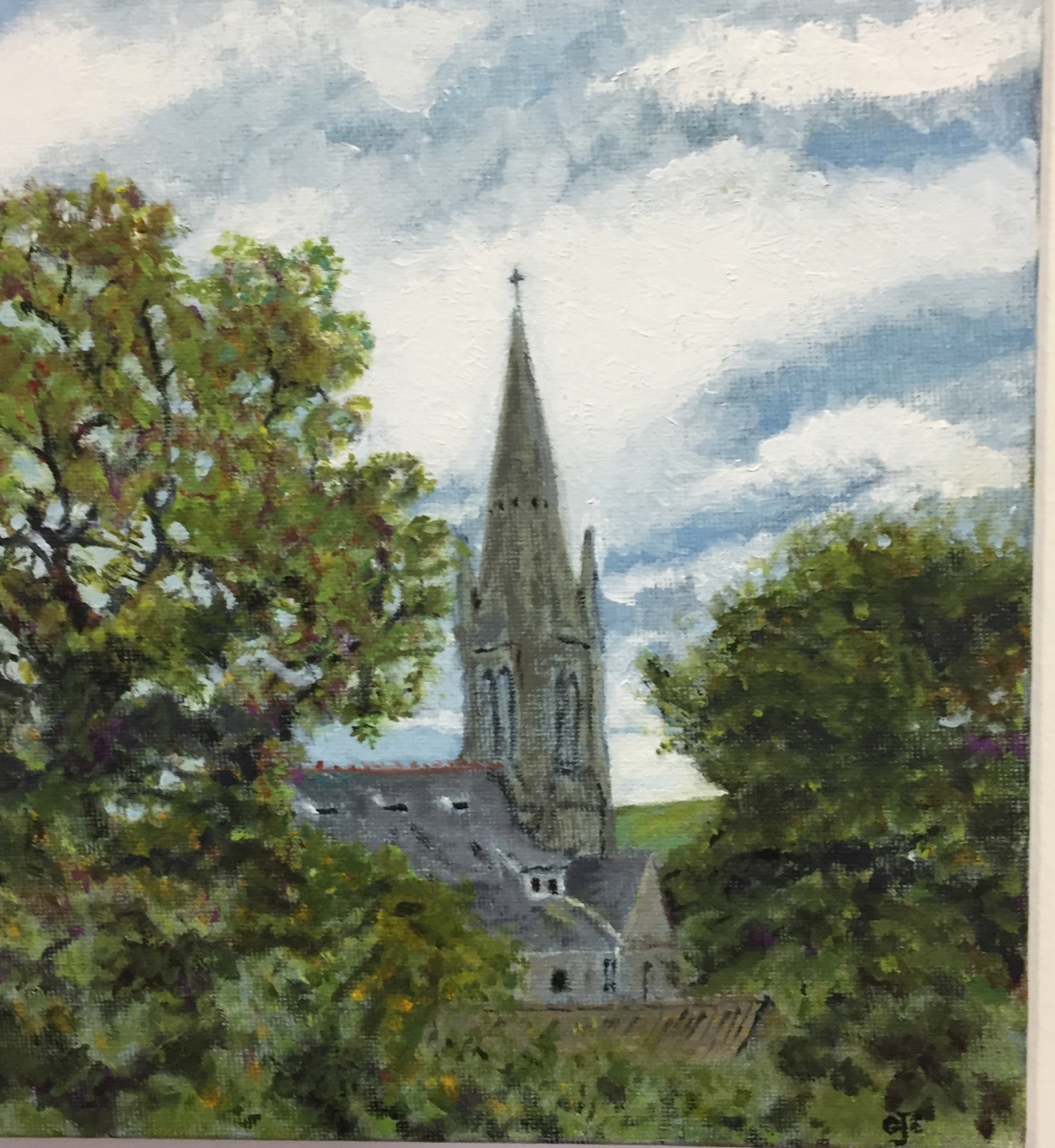 Picture of Cupar in a Brush Stroke 25 by George Evans