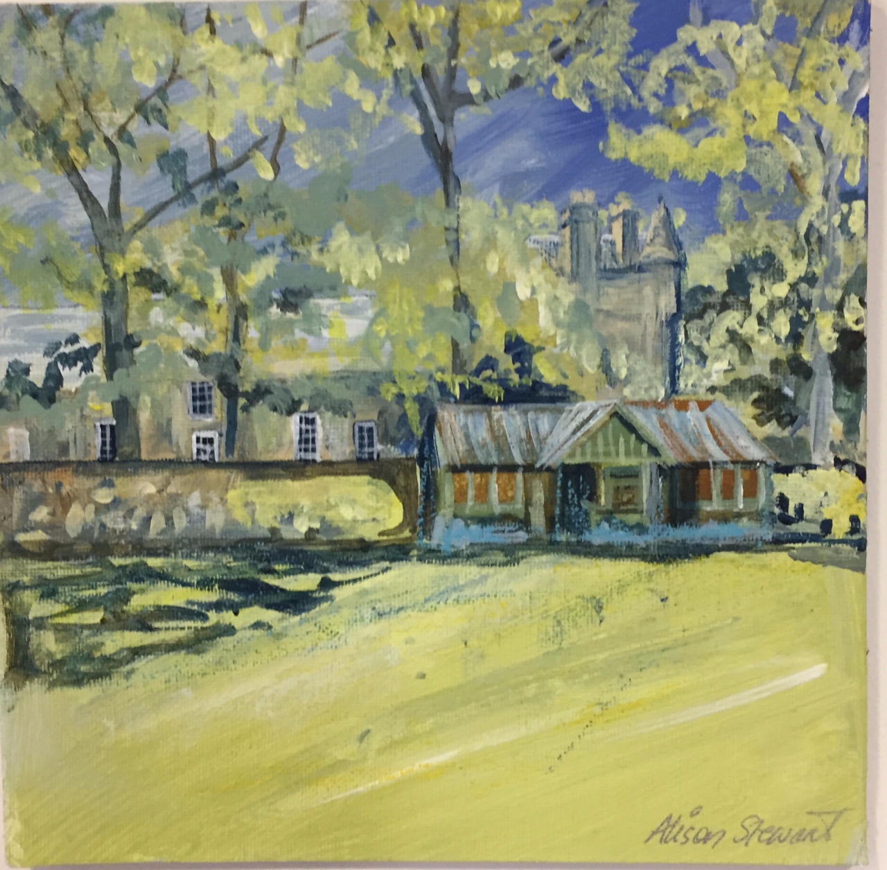 Picture of Cupar in a Brush Stroke 15 by Alison Stewart