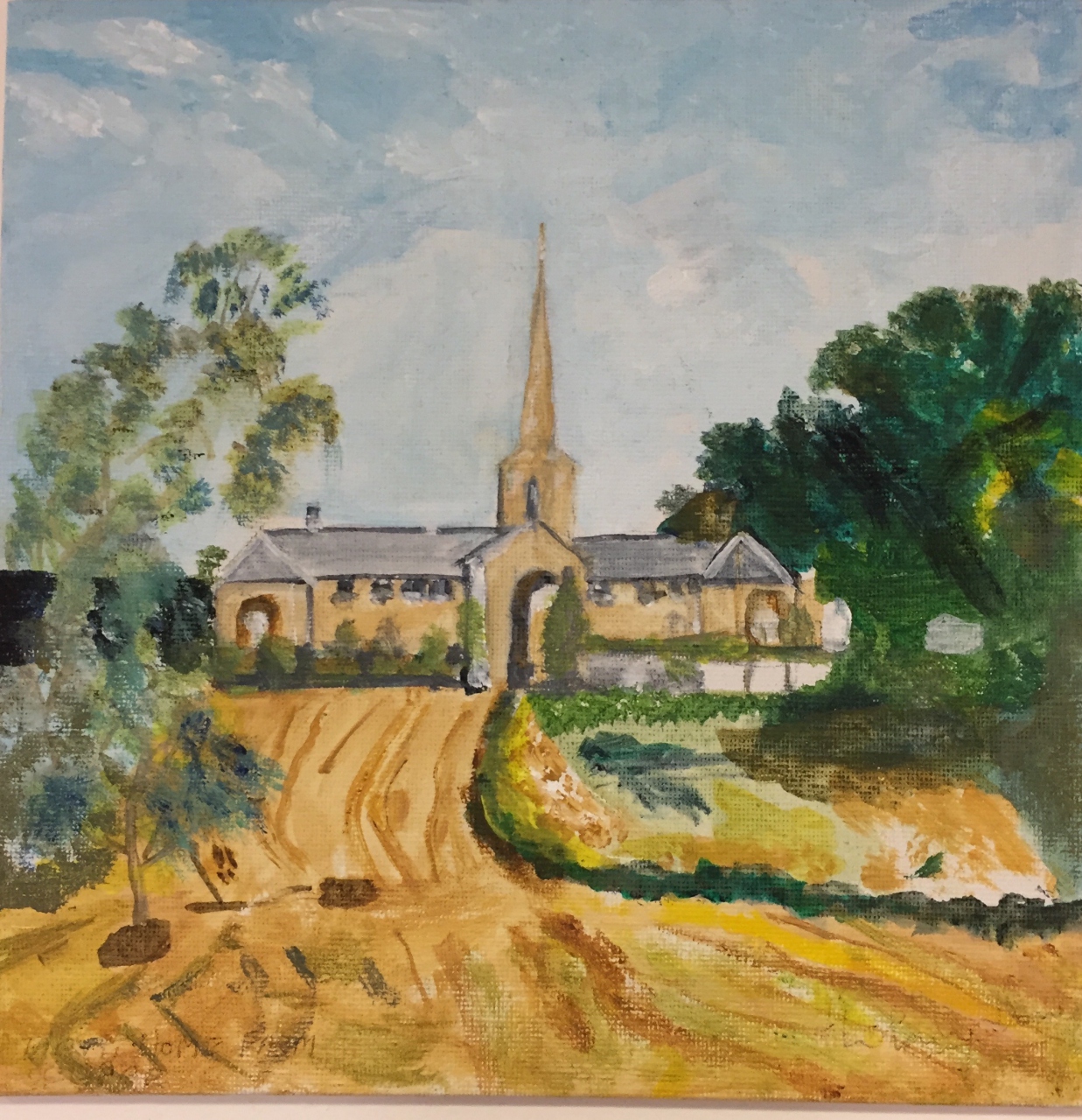 Picture of Cupar in a Brush Stroke 13 by Hilary Dow