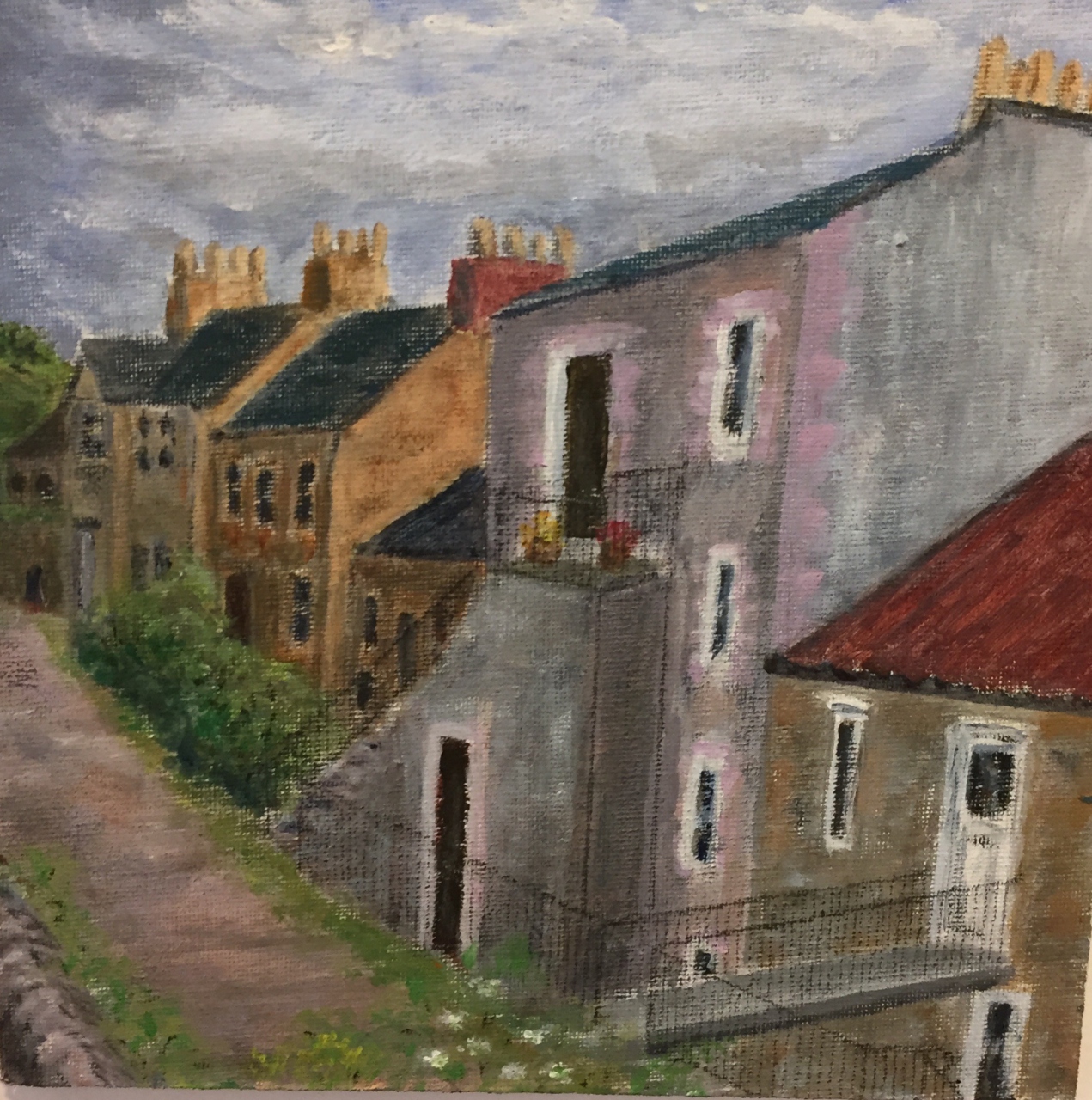 Picture of Cupar in a Brush Stroke 10 by Ann Burton