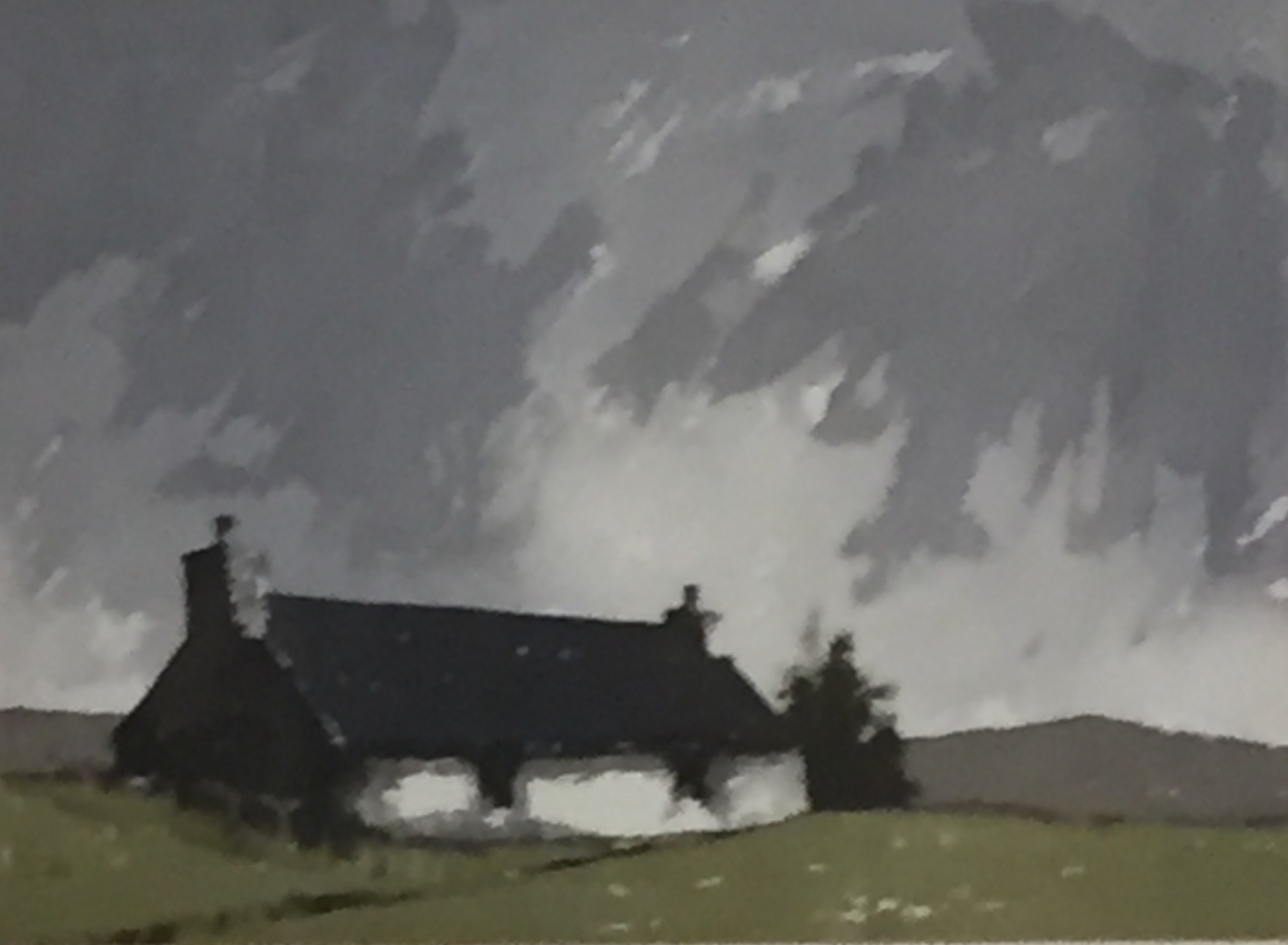 Picture of Black Cottage by Artist Unknown