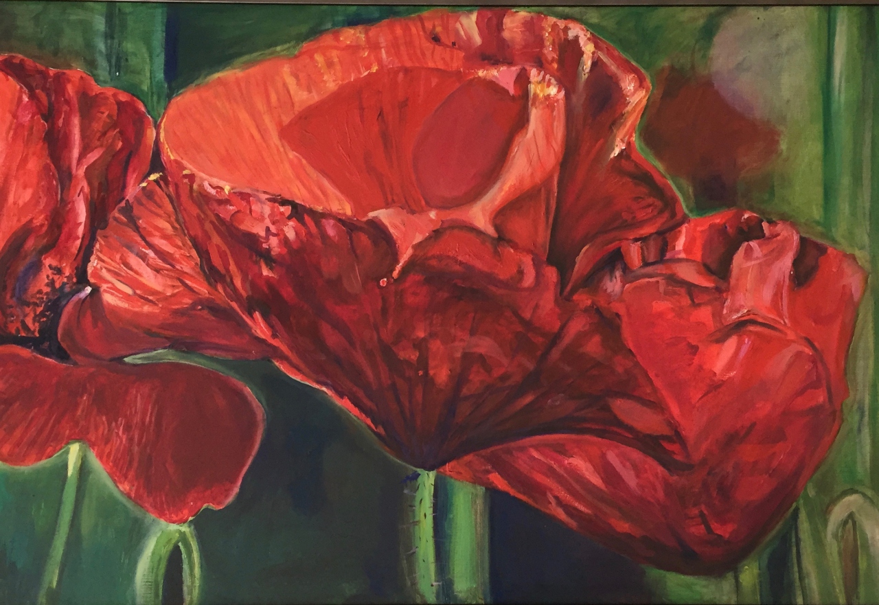 Picture of Red Poppies by Lesley MacArthur