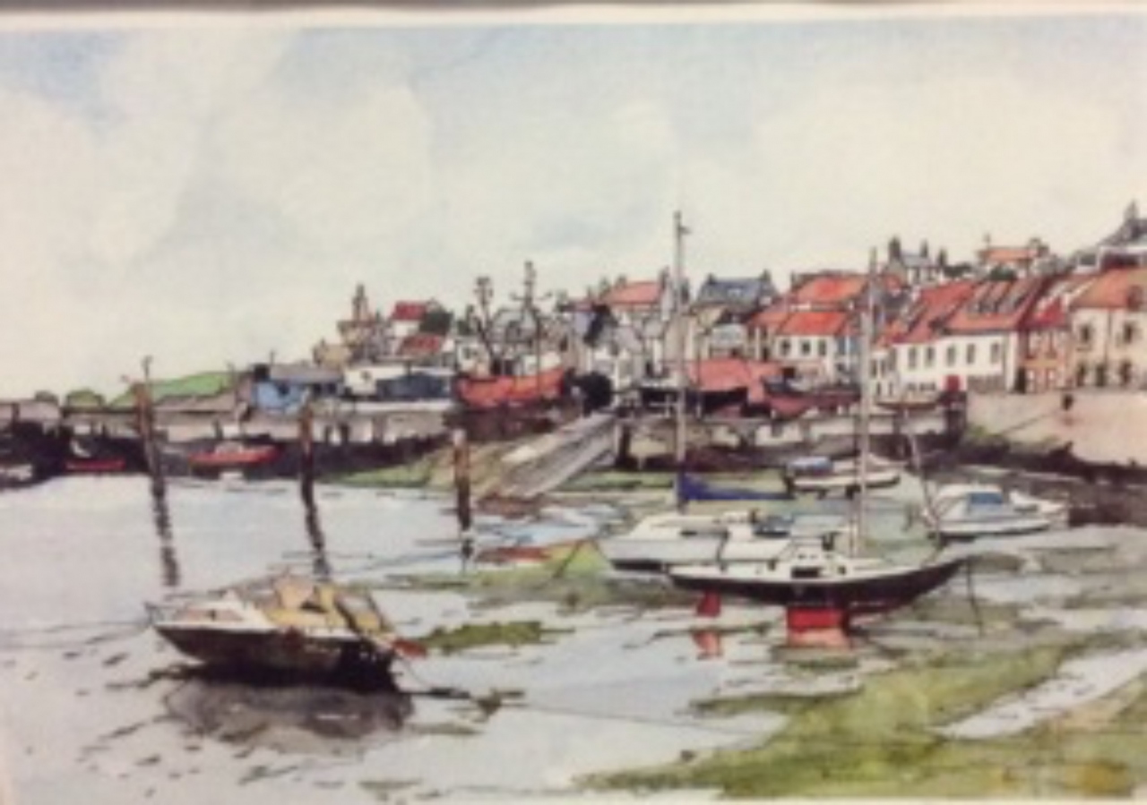 Picture of Fishing Village by Ian Leonard