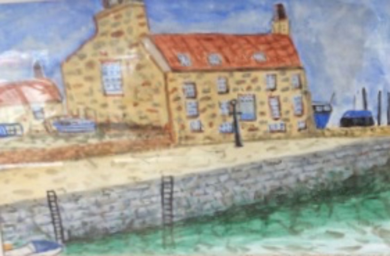 Picture of Cottage by Artist Unknown