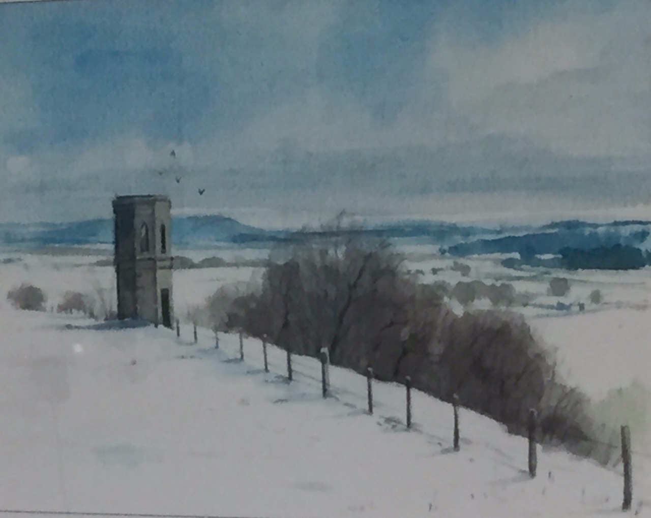 Picture of Tower in Snow by D G Robertson