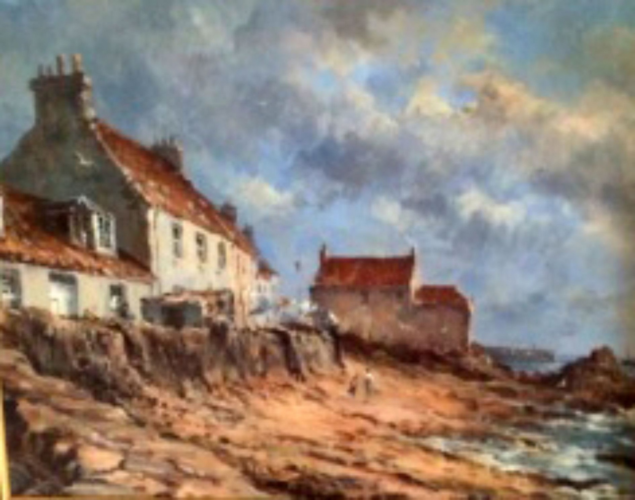 Picture of House on the Shore by Alfred Allan