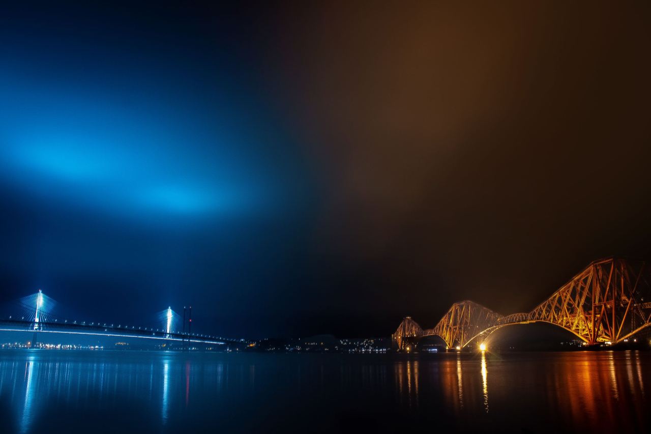 Picture of Forth Bridges Night by Lee Ormiston