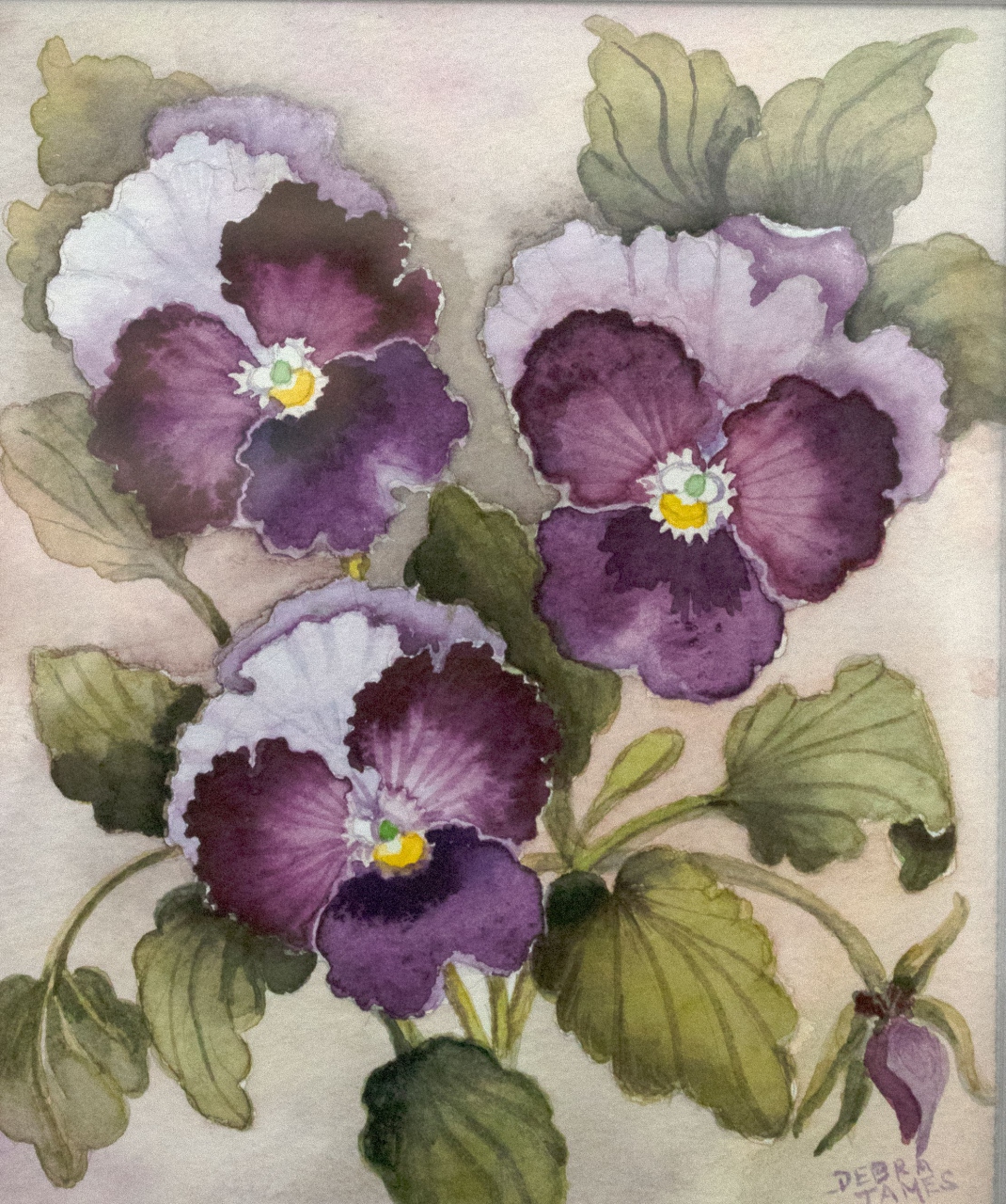 Picture of Pansies by Debra James