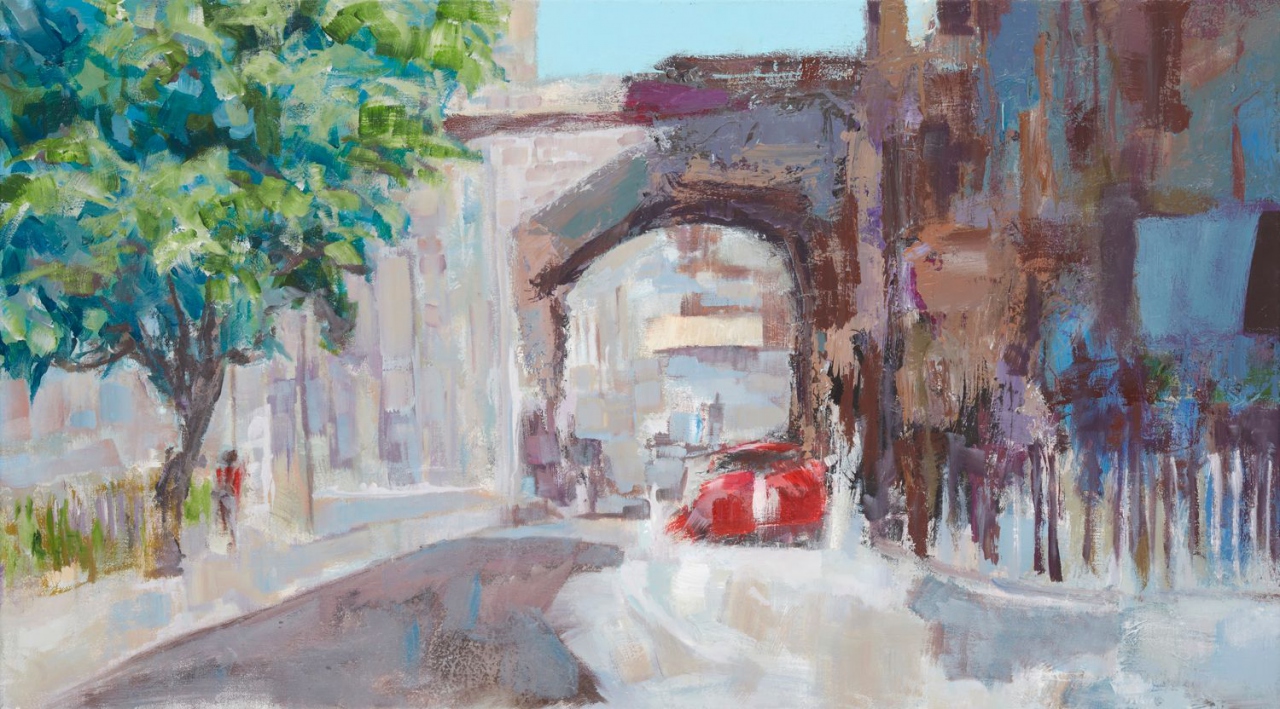 Picture of Red Mini Cowgate by Trevor Jones