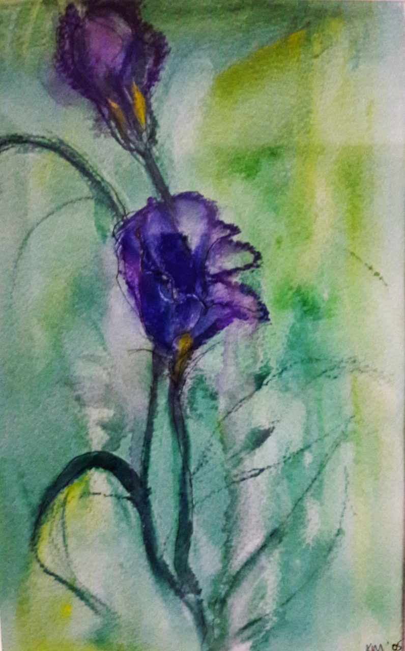 Picture of Purple Flower II by Kosana Marton