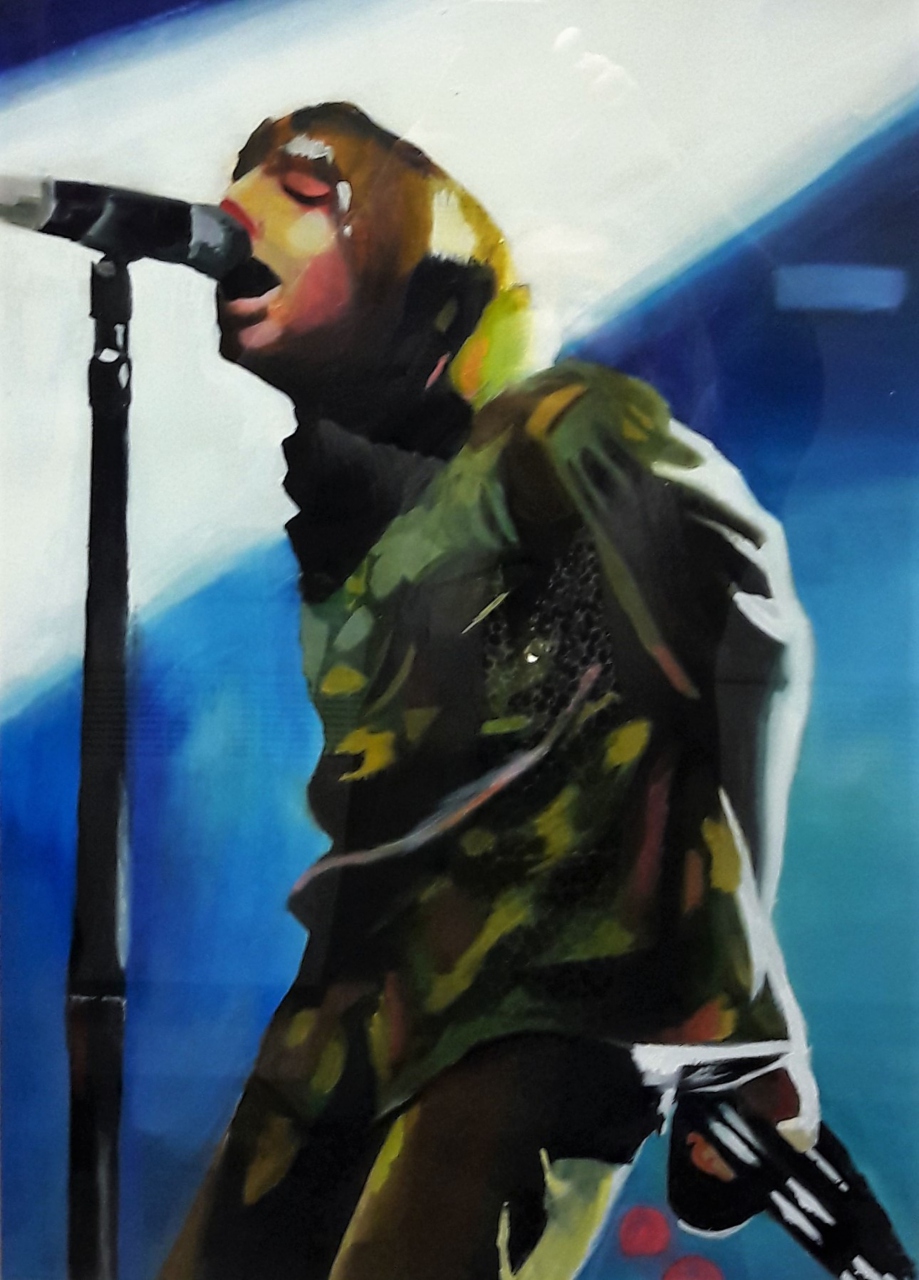 Picture of Singer at Microphone by Liam McCallum