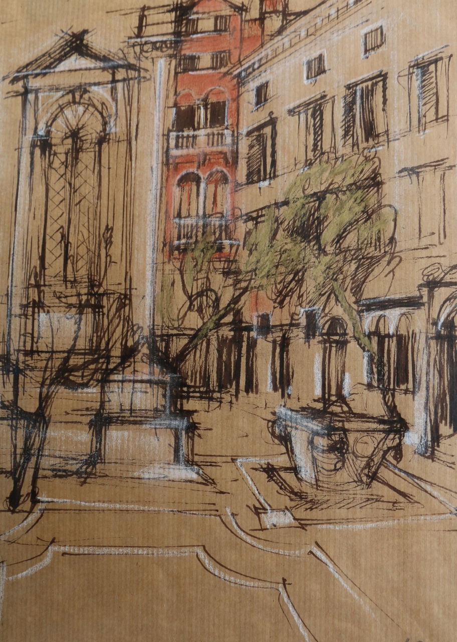 Picture of Venice Street with Font by Marjorie I Campbell