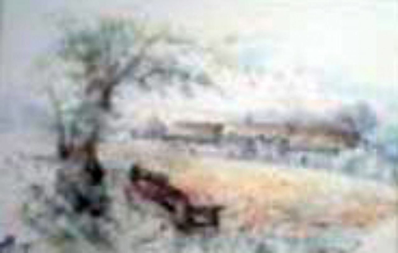 Picture of View of Cottage from Bench by Glenda Rae