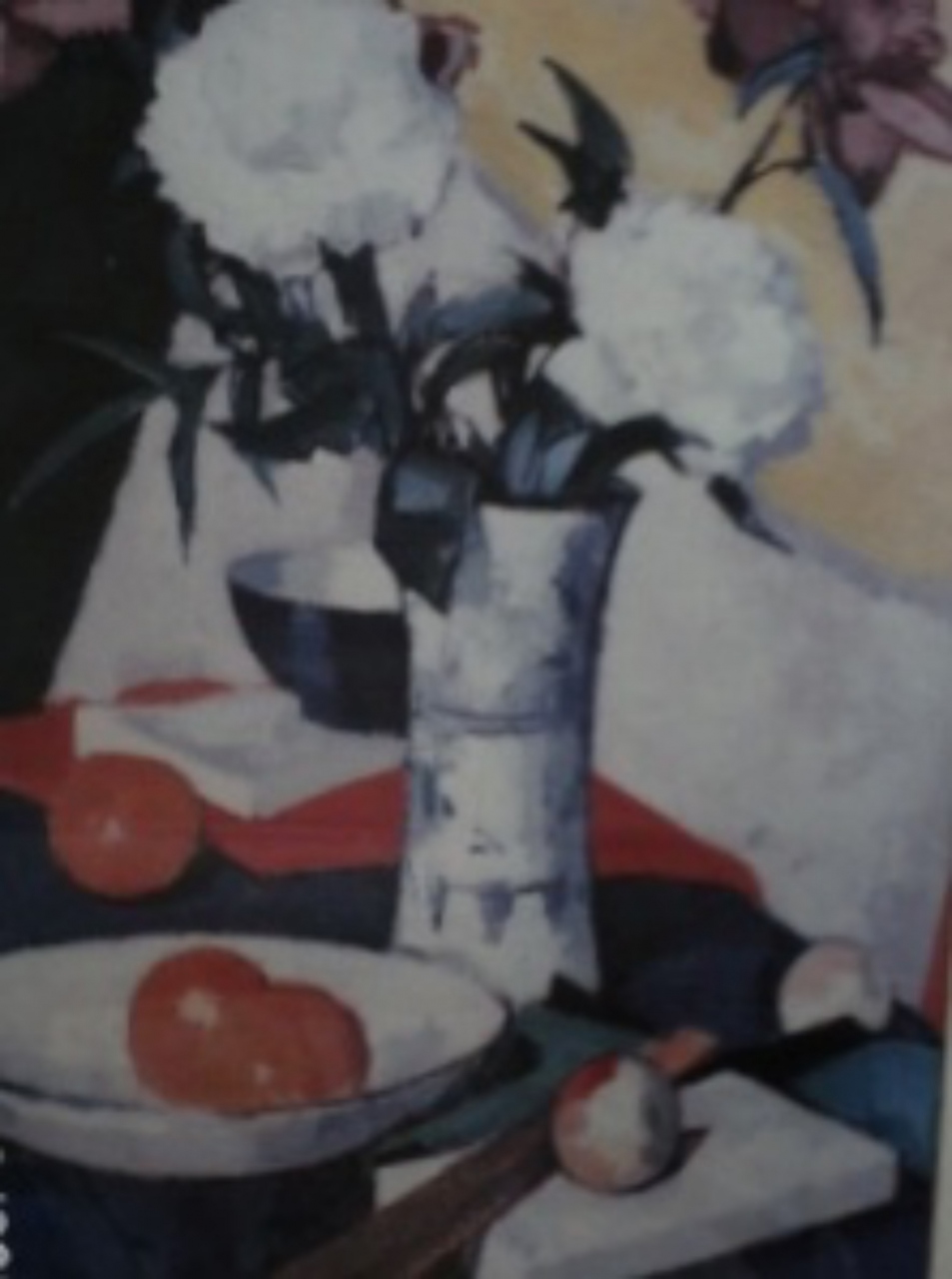 Picture of White Flowers in a Vase by Denis Peploe RSA