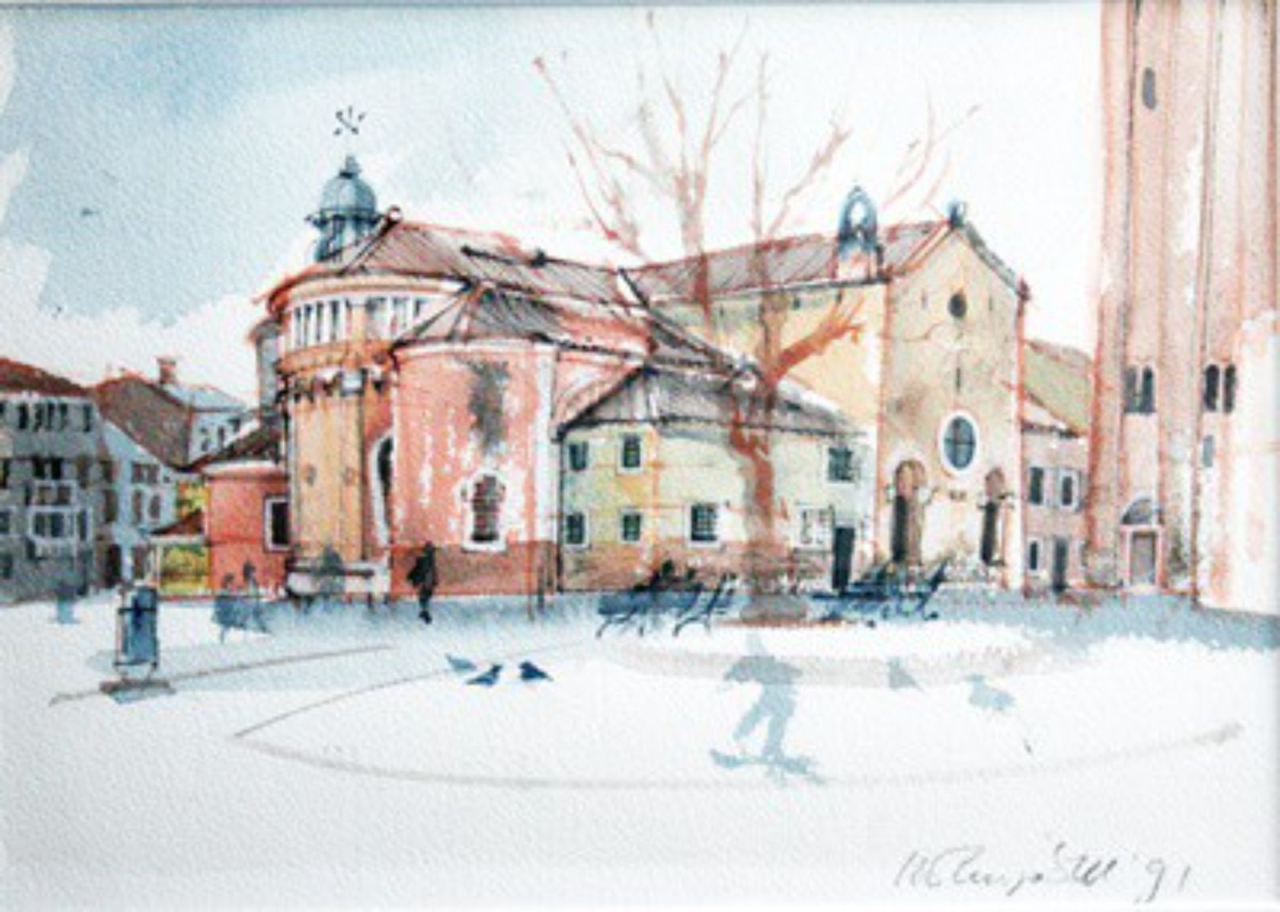 Picture of The Red Church by Marjorie I Campbell