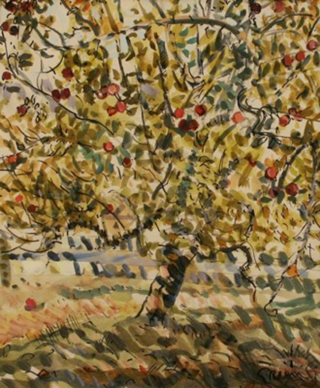 Picture of Little Green Apples II by Derek Green