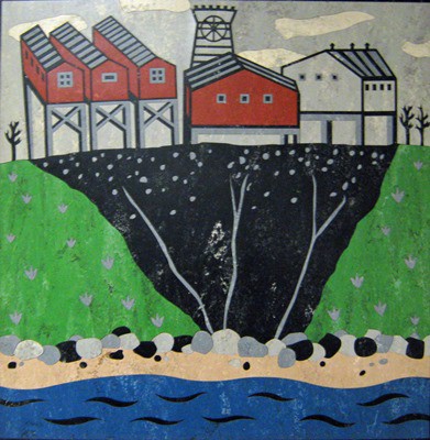 Picture of Kirkcaldy Industrial Scene by Jane Hyslop RSA