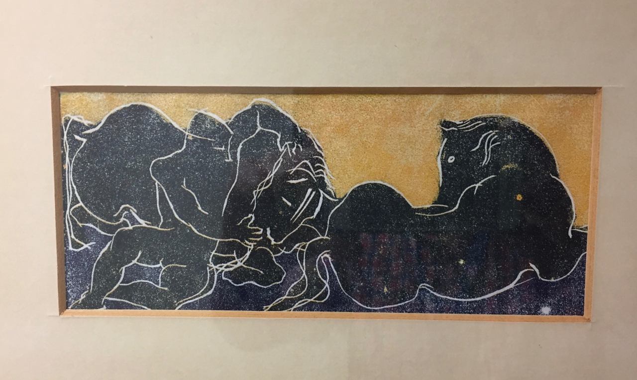 Picture of Black Horses by Artist Unknown