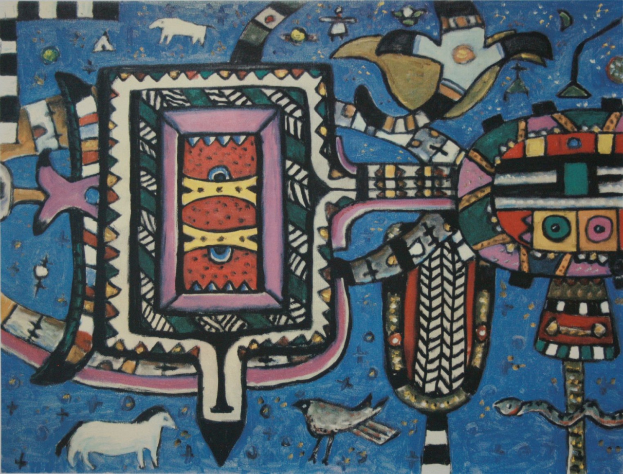 Picture of Insignia for the Little White Horse by Alan Davie HRSA